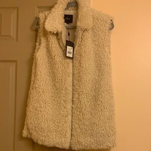 Orion Cream Teddy Jacket/ vest